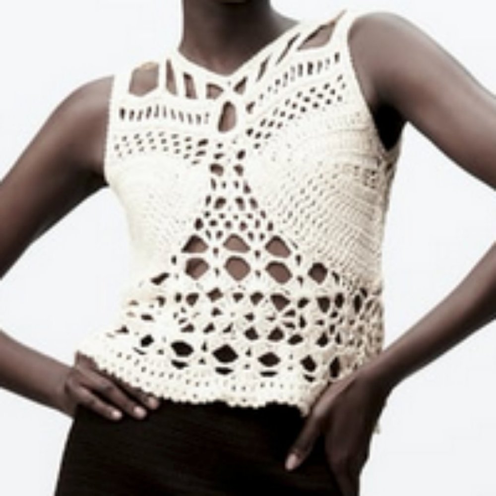 NWT Zara Crocheted Top Limited Edition